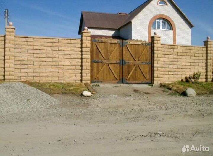 Блок забора, блок стены