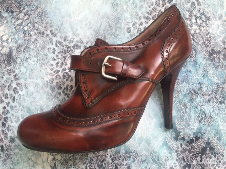 Туфли кожаные 37р. броги оксфорды Испания