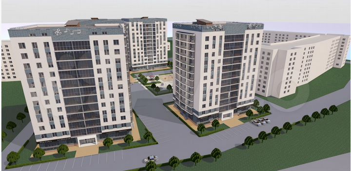 1-к. квартира, 37,1 м², 12/12 эт.