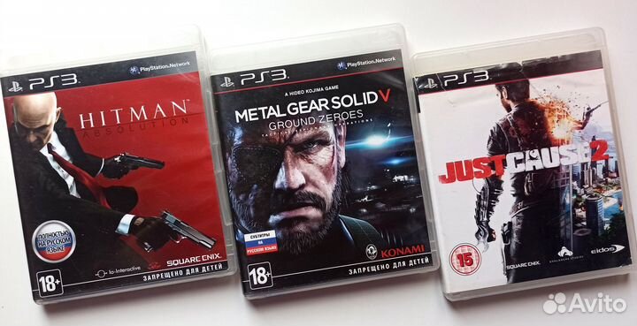 Hitman/ Just Cause 2/ Metal Gear Solid V PS3