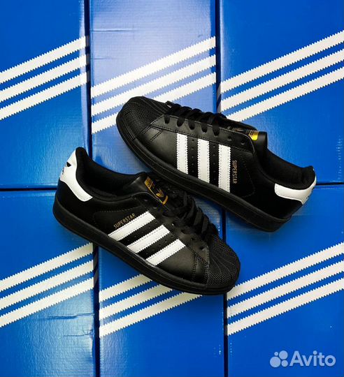 Кроссовки Adidas superstar black