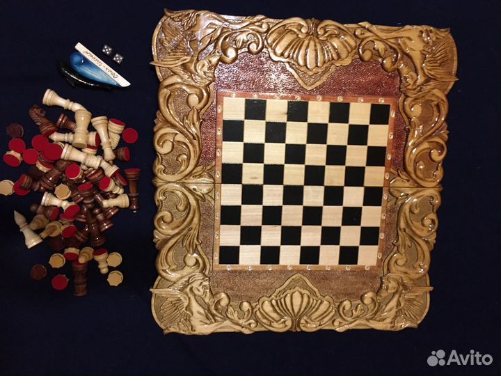 Нарды - шахматы Чёрный дельфин