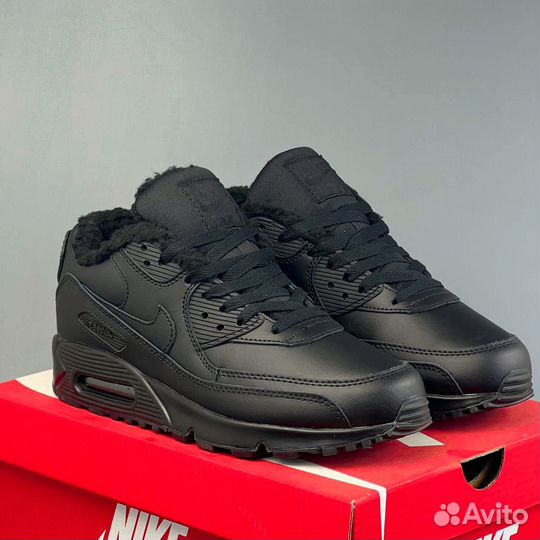 Кроссовки Nike air max 90 зима с мехом