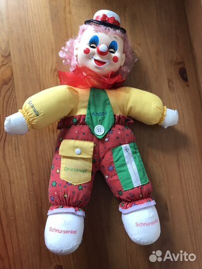 Кукла клоун. Развивающая игрушка