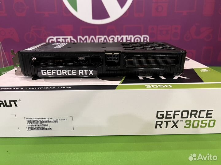 Видеокарта Palit GeForce RTX 3050 8GB Dual