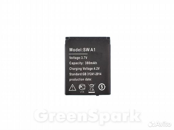 Аккумулятор для SmartWatch DZ09/A1/GT08/GV18/Smar