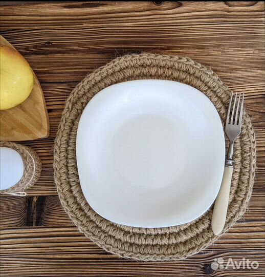 Салфетки плейсмат из джута