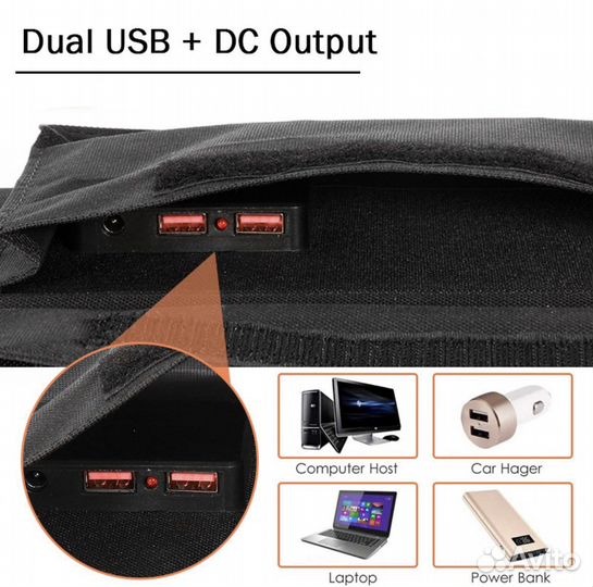 Портативная солнечная батарея 100 Ват