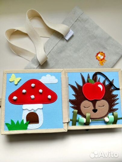 Развивающая книга из фетра