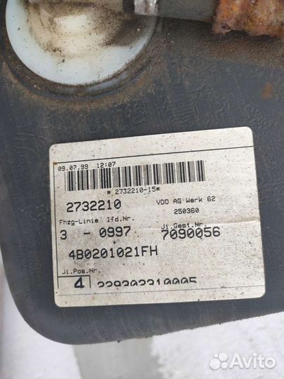 Топливный бак Audi A6 C5 TDI 4B0201021FH