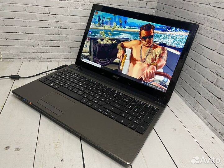 Производительный ноутбук Acer 6 Gb / SSD + HDD