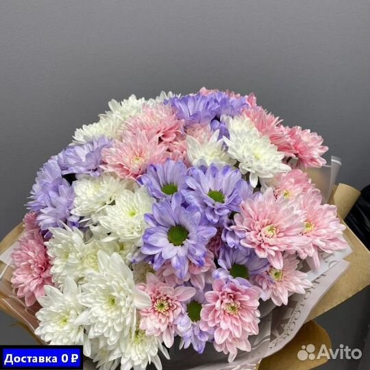 Букеты с хризантемами