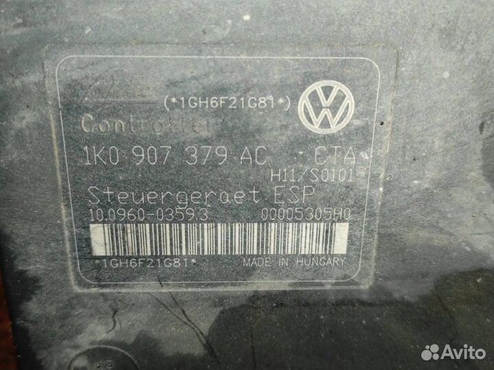 Блок abs Volkswagen Caddy 2KA 1.9 BLS 2007