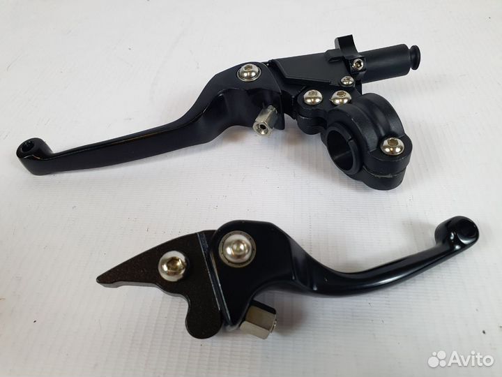 Рычаг сцепления+тормоза c кронштейном CNC черные