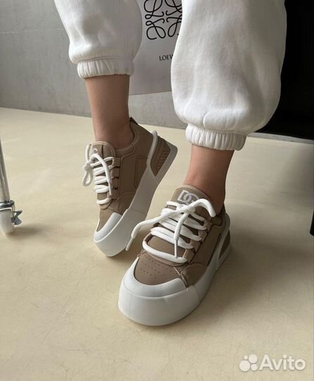Кеды женские бежевые
