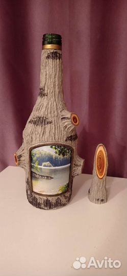 Декоративная бутылка для вина