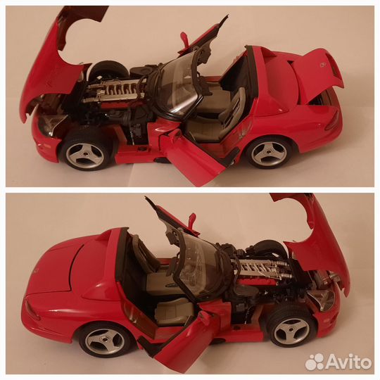 Модель автомобиля Bugatti Dodge Viper Ferrari