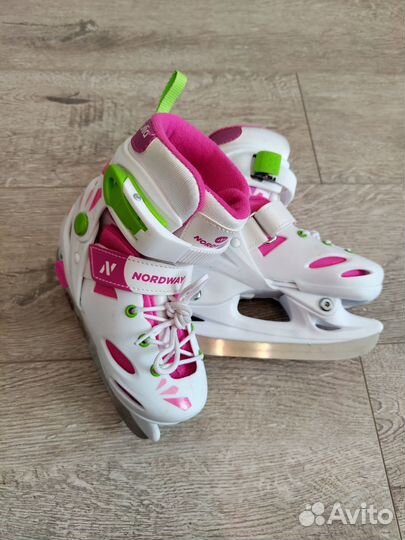 Коньки детские раздвижные 27-30р