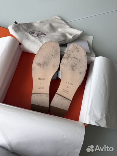 Шлепанцы hermes oran 37