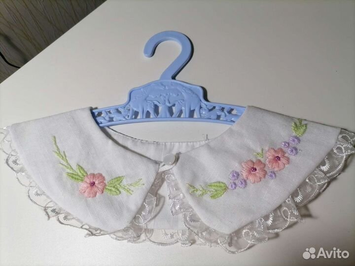 Воротничок накладной. Ручная вышивка