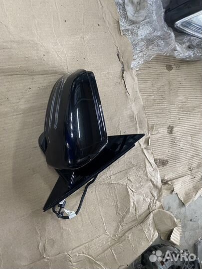 Правое зеркало Mercedes Benz W212 черное без зоны