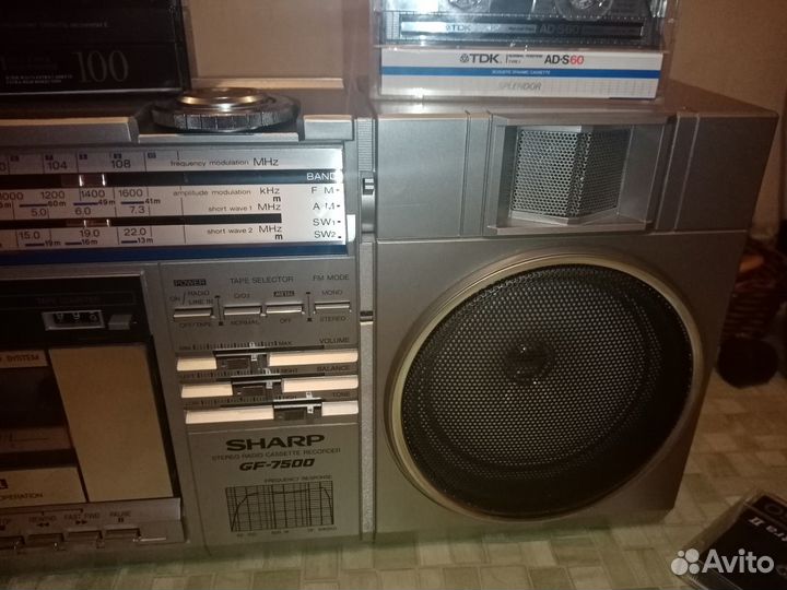 Магнитола Sharp GF 7500 1984 гв