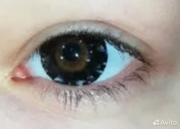 Линзы для глаз разные новые