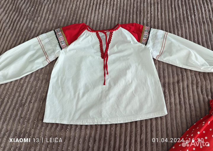 Русская народная одежда для девочки 128-140