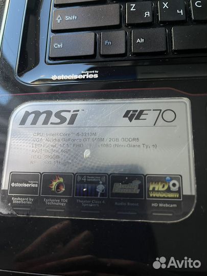 MSI GE 70