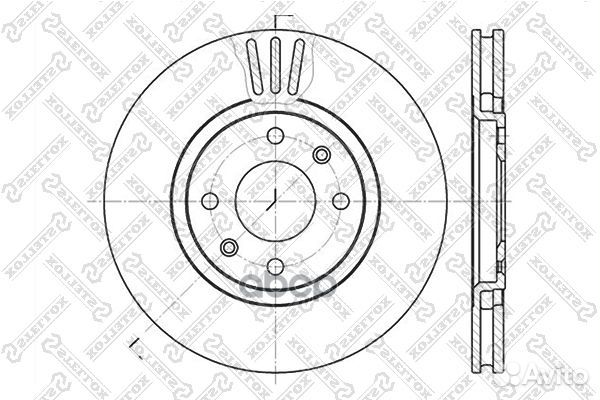 6020-3720V-SX диск тормозной переднийPeugeot 4