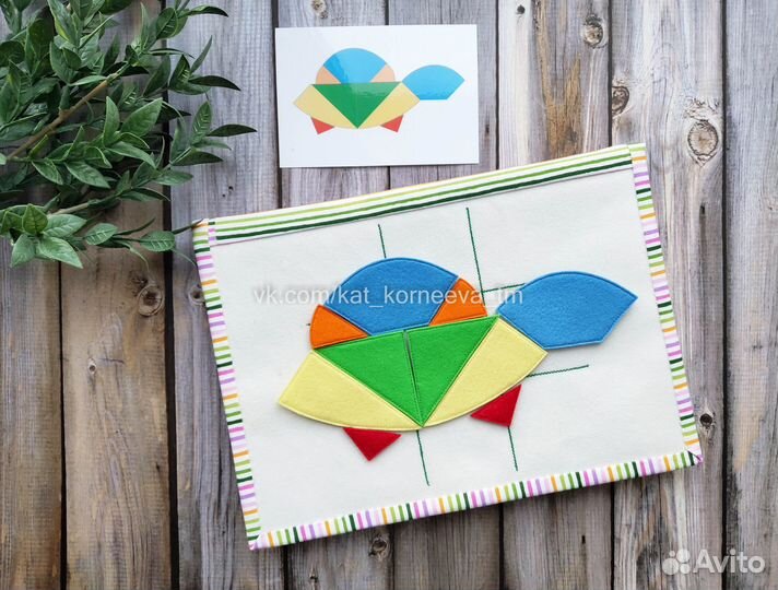 Фетровая книга Планшет из фетра для детей