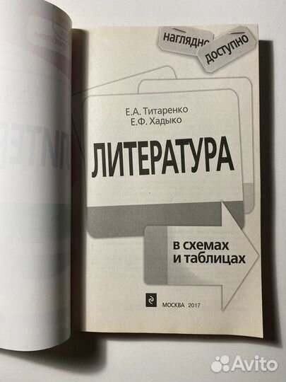 Титареко Хадыко Литература в схемах и таблицах