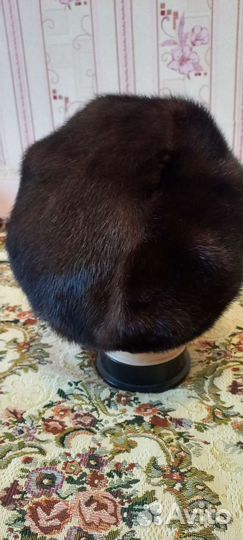 Норковый мягкий берет