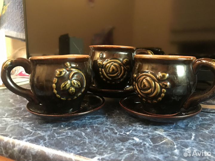 Кружки, горшочки кокотницы глиняные и керамические