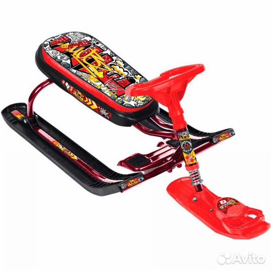 Снегокат со сматывающейся рулеткой