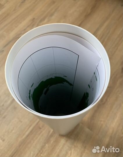 Рэтро карта мира в тубусе