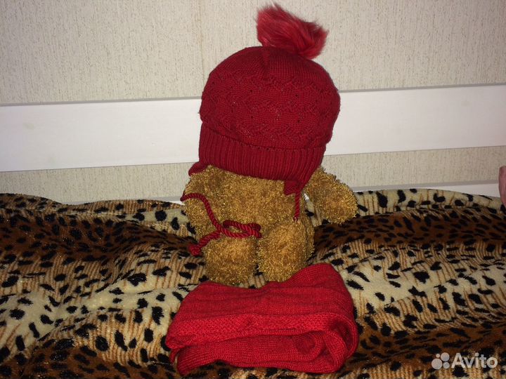 Зимняя Шапка и шарф для девочек Mishell