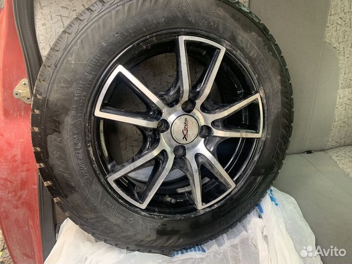 Литые диски r14 4x98 на зимней резине