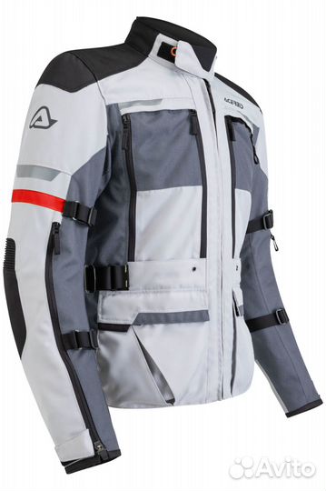 Motorradjacke Acerbis X-Tour Grau grau