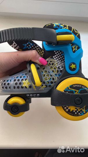 Роликовые коньки детские раздвижные
