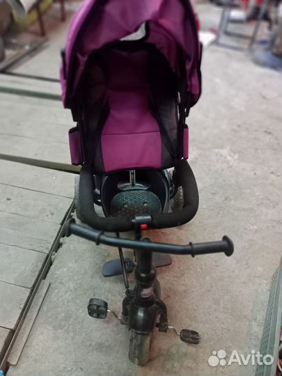 Детский велосипед с родительской ручкой