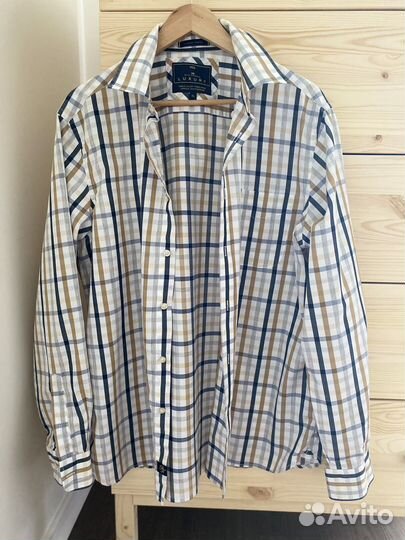 Рубашка в клетку oversize винтаж Marks&Spenser