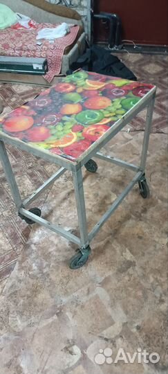 Стол алюминиевый с колёсами