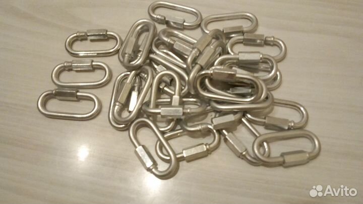 Карабинчик для ошейника Нержавейка 10шт