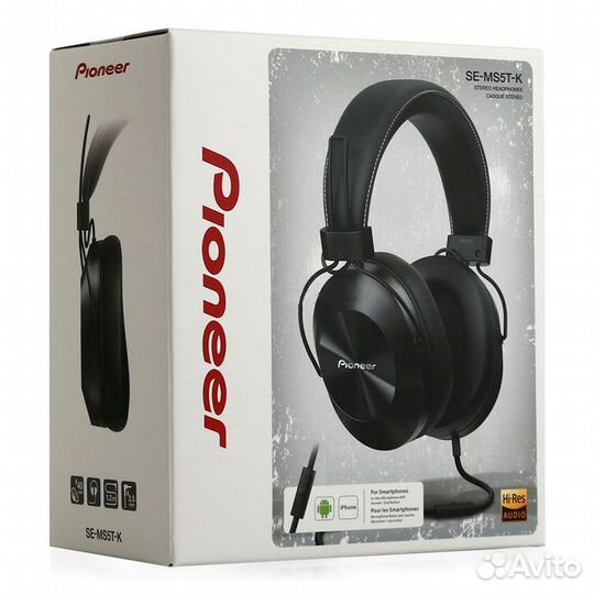 Hi-Res наушники Pioneer SE-MS5T-K черные