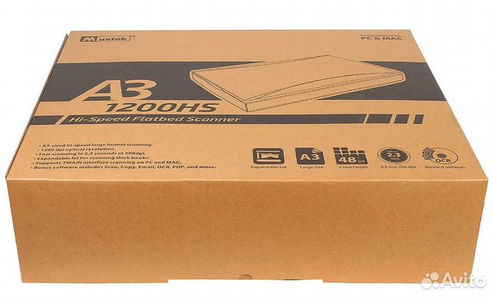 Сканер Mustek 1200HS, A3