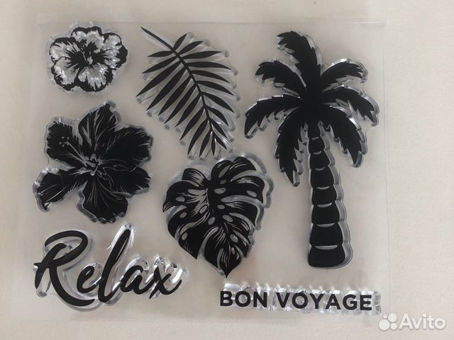 Штамп силиконовый Бон вояж 12х10 см