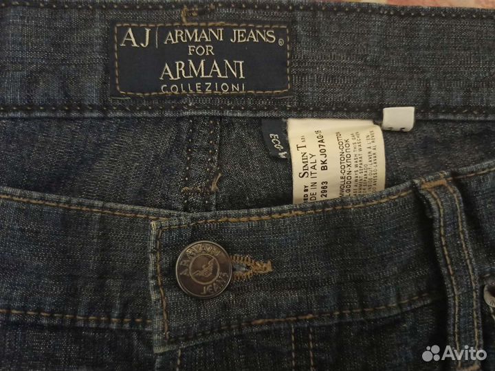 Джинсы шорты armani italy, сolin,S, zara