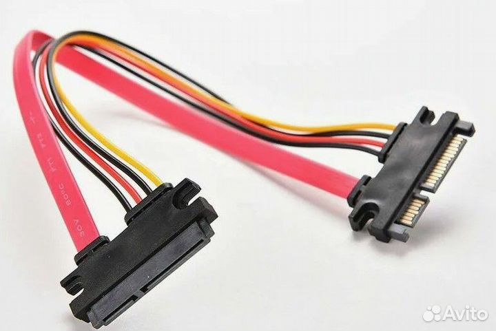 Новый Кабель-удлинитель SATA 7+15pin, 30см