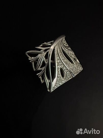 Кольцо из белого золота 585